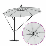 vidaXL Parasol Zand 294 x 294 x 248 cm Polyester en Aluminium