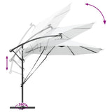 vidaXL Parasol Zand 294 x 294 x 248 cm Polyester en Aluminium