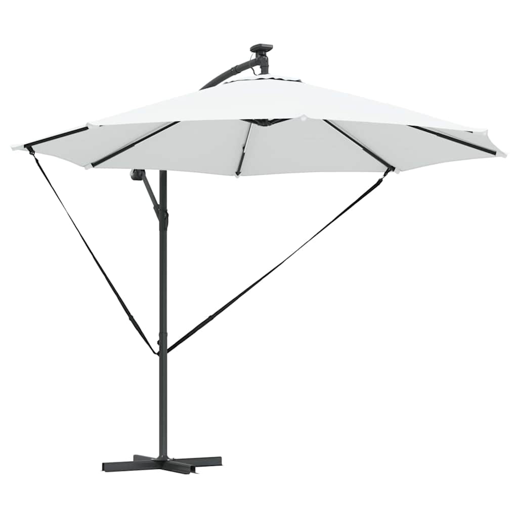 vidaXL Parasol Zand 294 x 294 x 248 cm Polyester en Aluminium