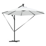 vidaXL Parasol Zand 294 x 294 x 248 cm Polyester en Aluminium