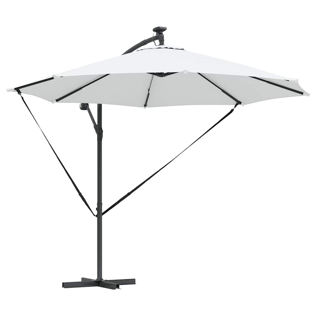 vidaXL Parasol Zand 294 x 294 x 248 cm Polyester en Aluminium