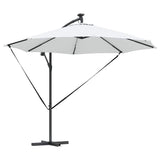 vidaXL Parasol Zand 294 x 294 x 248 cm Polyester en Aluminium