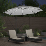 vidaXL Parasol Zand 294 x 294 x 248 cm Polyester en Aluminium