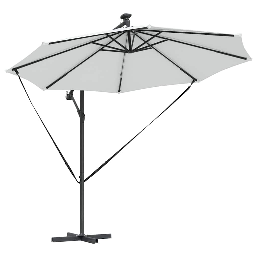 vidaXL Parasol Zand 294 x 294 x 248 cm Polyester en Aluminium