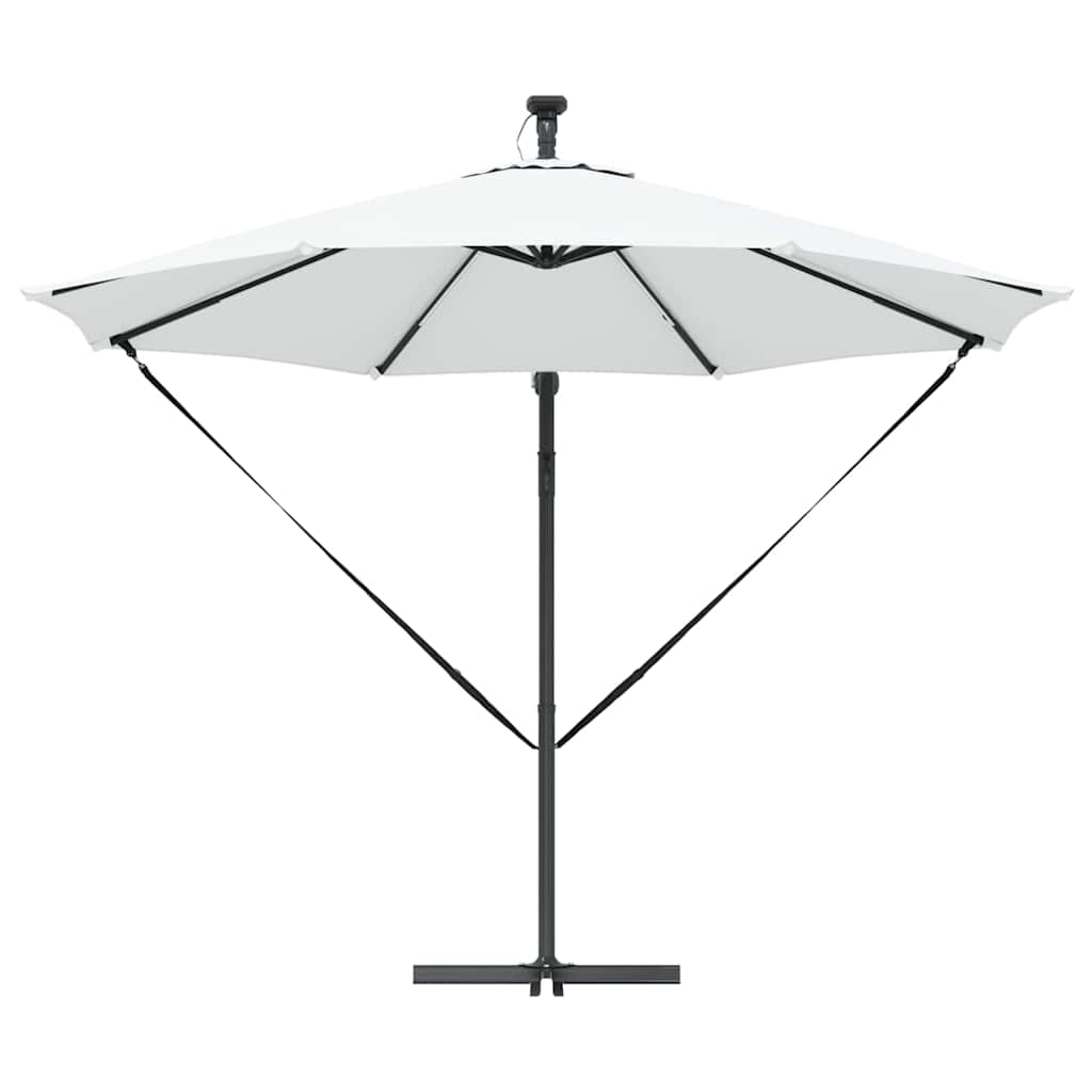vidaXL Parasol Zand 294 x 294 x 248 cm Polyester en Aluminium