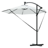 vidaXL Parasol Zand 294 x 294 x 248 cm Polyester en Aluminium