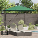 vidaXL Parasol Zand 294 x 294 x 248 cm Polyester en Aluminium