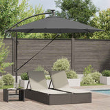 vidaXL Parasol Zand 294 x 294 x 248 cm Polyester en Aluminium