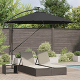 vidaXL Parasol Zand 294 x 294 x 248 cm Polyester en Aluminium
