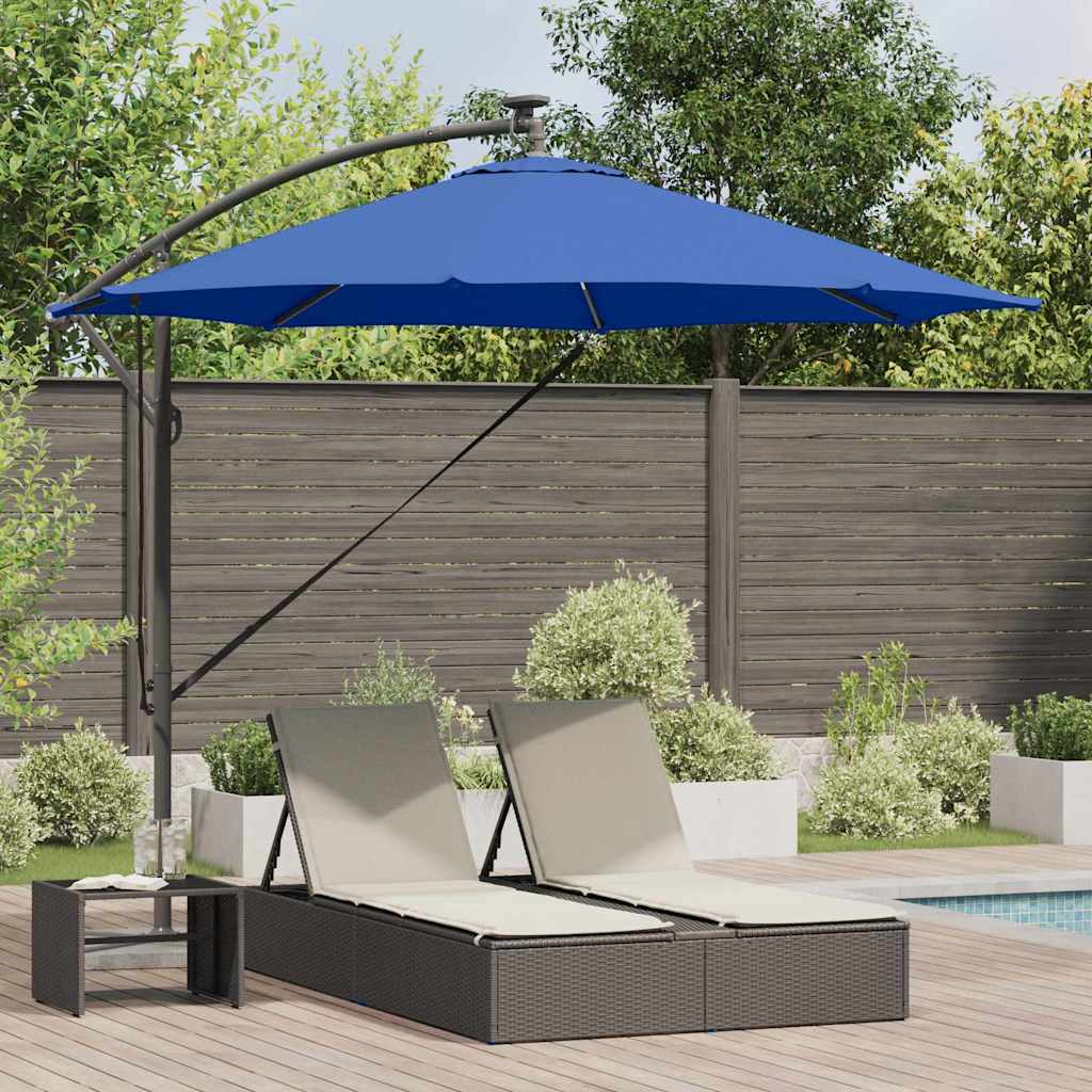vidaXL Parasol Zand 294 x 294 x 248 cm Polyester en Aluminium