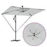 vidaXL Parasol Sand 294 x 200 x 270 cm Polyester and Aluminium