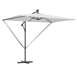 vidaXL Parasol Sand 294 x 200 x 270 cm Polyester and Aluminium