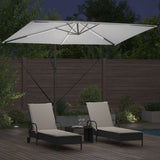 vidaXL Parasol Sand 294 x 200 x 270 cm Polyester and Aluminium