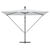 vidaXL Parasol Sand 294 x 200 x 270 cm Polyester and Aluminium