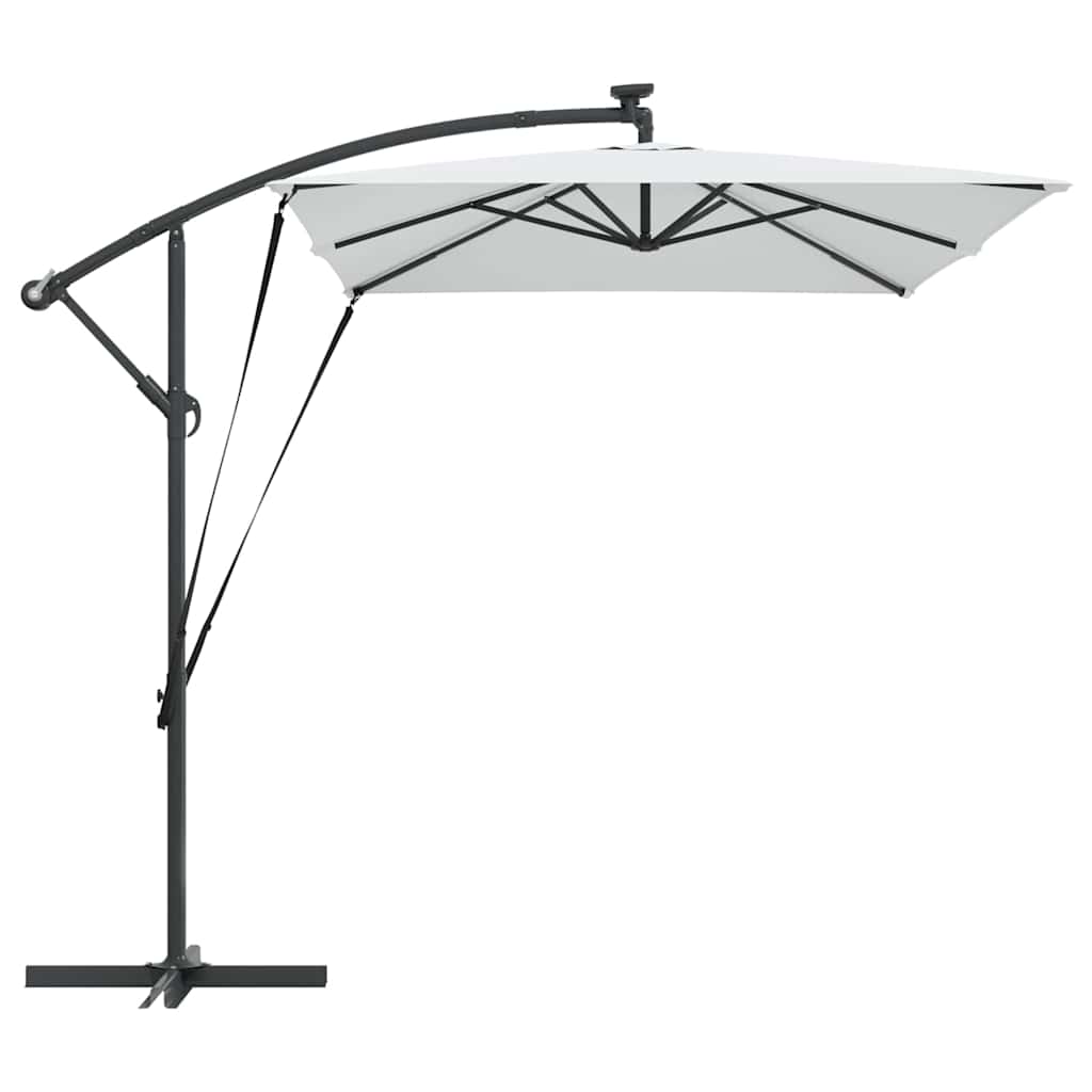 vidaXL Parasol Sand 294 x 200 x 270 cm Polyester and Aluminium