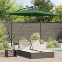 vidaXL Parasol Sand 294 x 200 x 270 cm Polyester and Aluminium