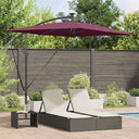 vidaXL Parasol Sand 294 x 200 x 270 cm Polyester and Aluminium