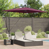 vidaXL Parasol Sand 294 x 200 x 270 cm Polyester and Aluminium