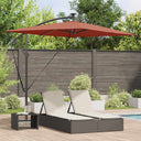 vidaXL Parasol Sand 294 x 200 x 270 cm Polyester and Aluminium
