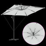 vidaXL Cantilever Banana Parasol Sand 249 x 249 x 250 cm