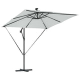 vidaXL Cantilever Banana Parasol Sand 249 x 249 x 250 cm