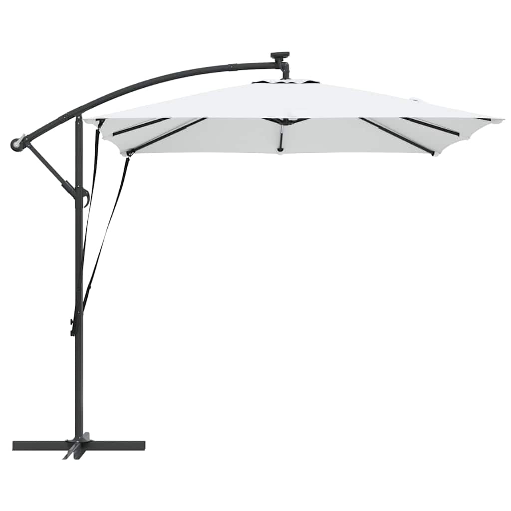 vidaXL Cantilever Banana Parasol Sand 249 x 249 x 250 cm