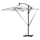 vidaXL Cantilever Banana Parasol Sand 249 x 249 x 250 cm
