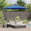 vidaXL Cantilever Banana Parasol Sand 249 x 249 x 250 cm