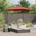 vidaXL Cantilever Banana Parasol Sand 249 x 249 x 250 cm