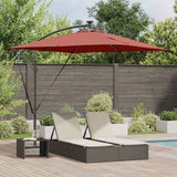 vidaXL Cantilever Banana Parasol Sand 249 x 249 x 250 cm