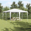 vidaXL Party Tent White 400 x 400 x 266 cm Polyethylene and Steel