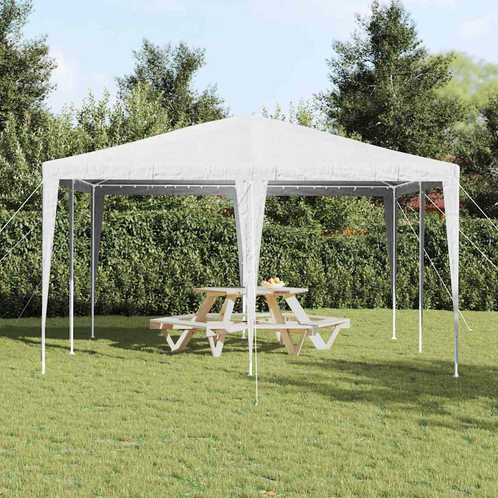 vidaXL Party Tent White 400 x 400 x 266 cm Polyethylene and Steel