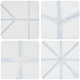 vidaXL Party Tent White 400 x 400 x 266 cm Polyethylene and Steel