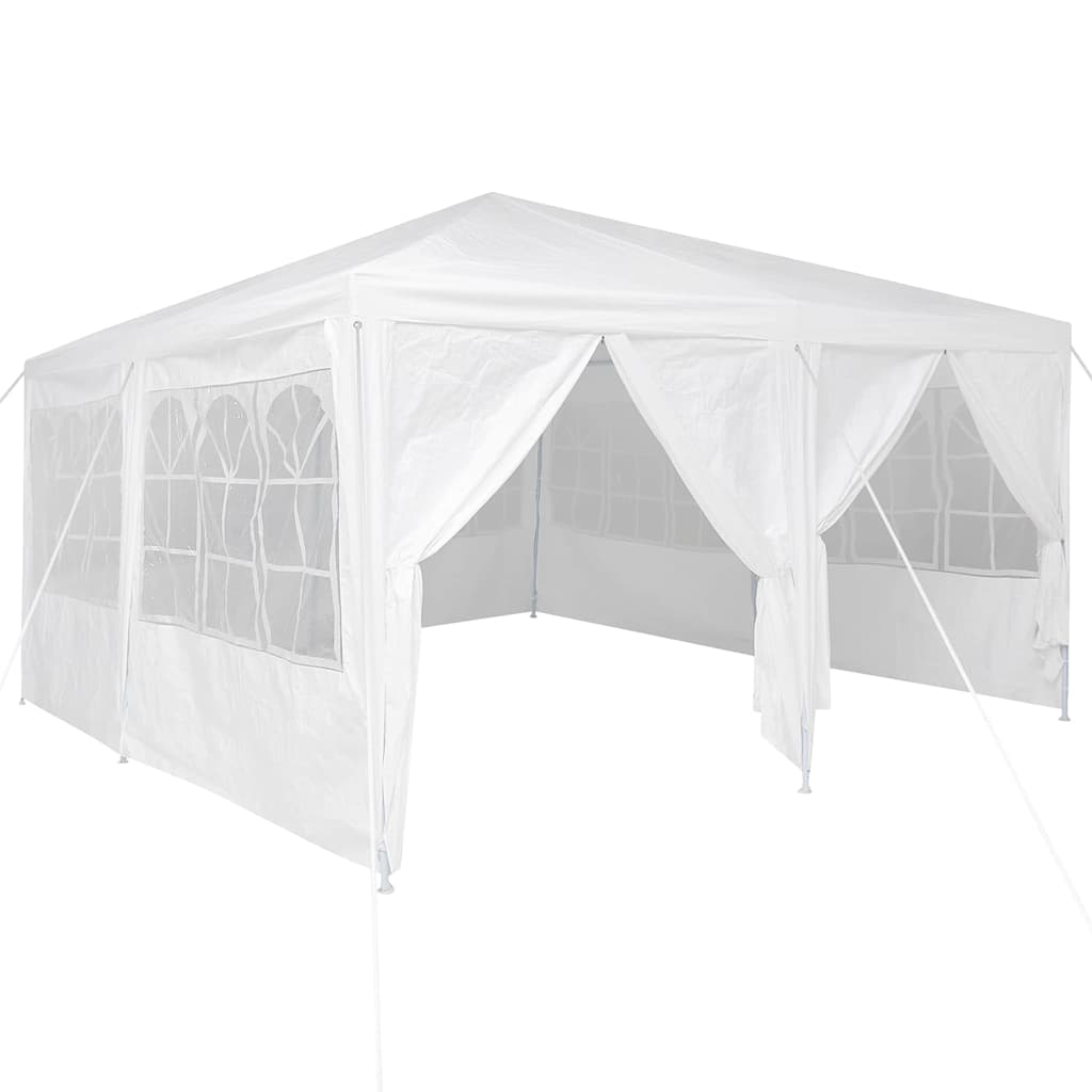 vidaXL Party Tent White 400 x 400 x 266 cm Polyethylene