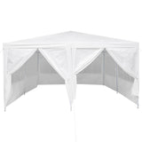 vidaXL Party Tent White 400 x 400 x 266 cm Polyethylene