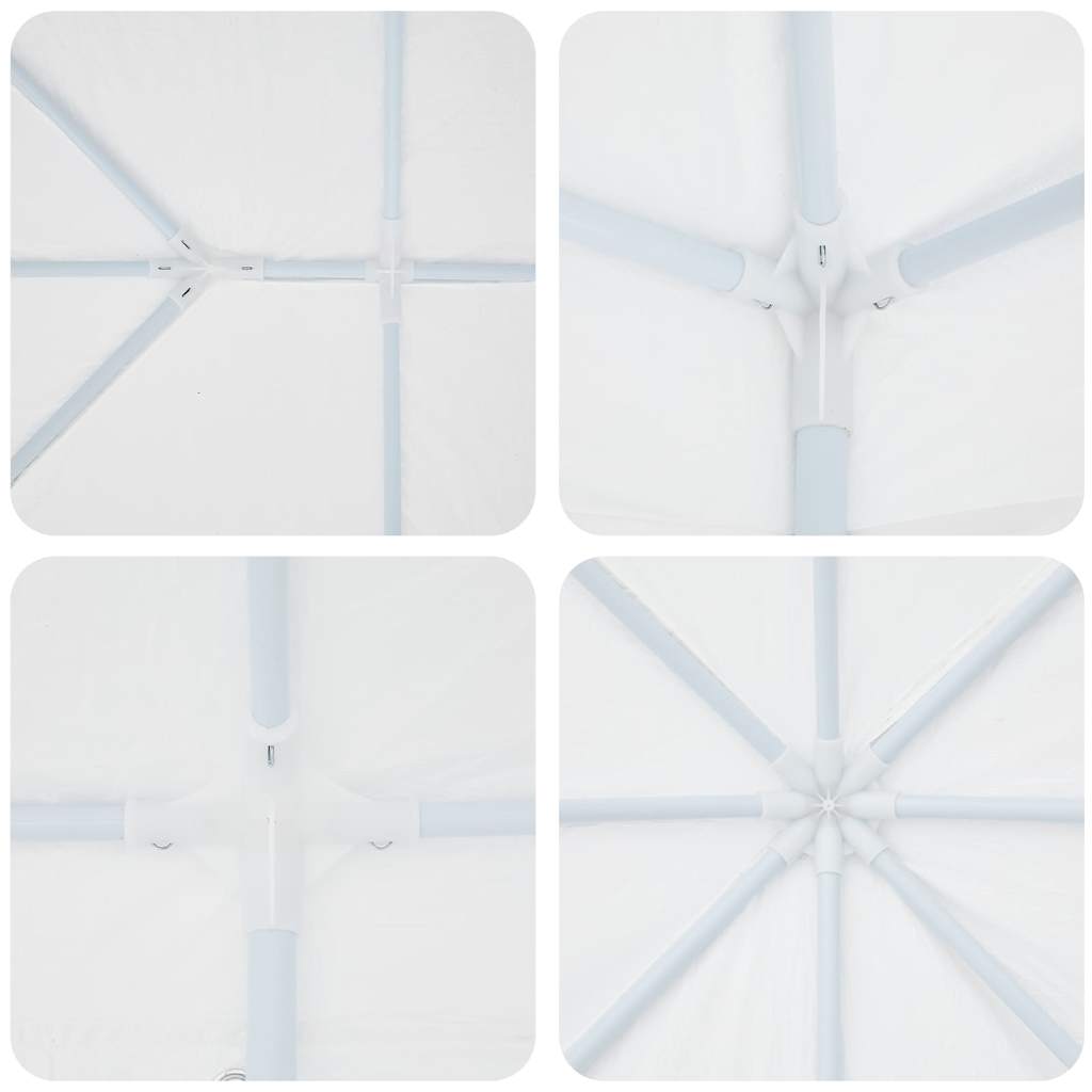 vidaXL Party Tent White 400 x 400 x 266 cm Polyethylene