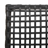 vidaXL Tuinstoel met kussen 2 pcs Zwart 55 x 53 x 85 cm poly rattan