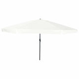 vidaXL Garden Parasol Sand 395 x 395 x 245 cm Polyester and Steel