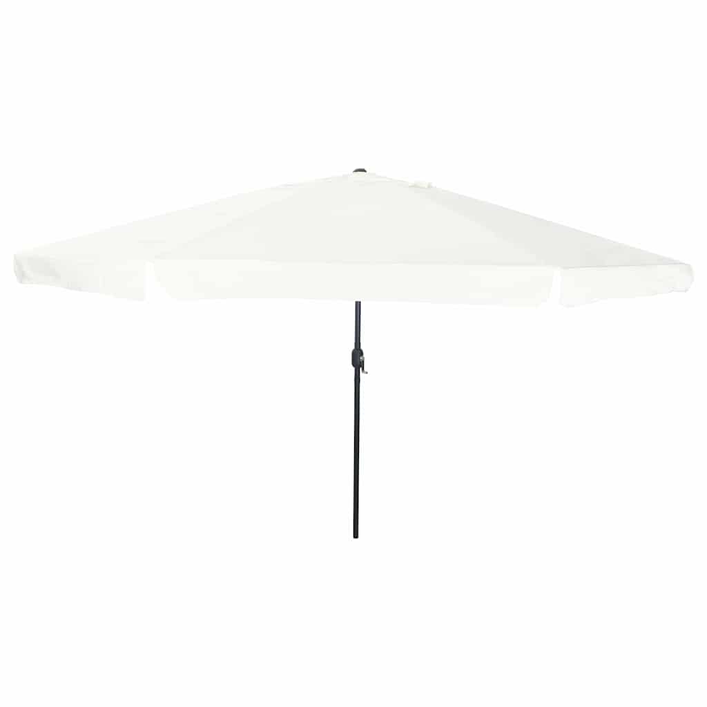 vidaXL Garden Parasol Sand 395 x 395 x 245 cm Polyester and Steel