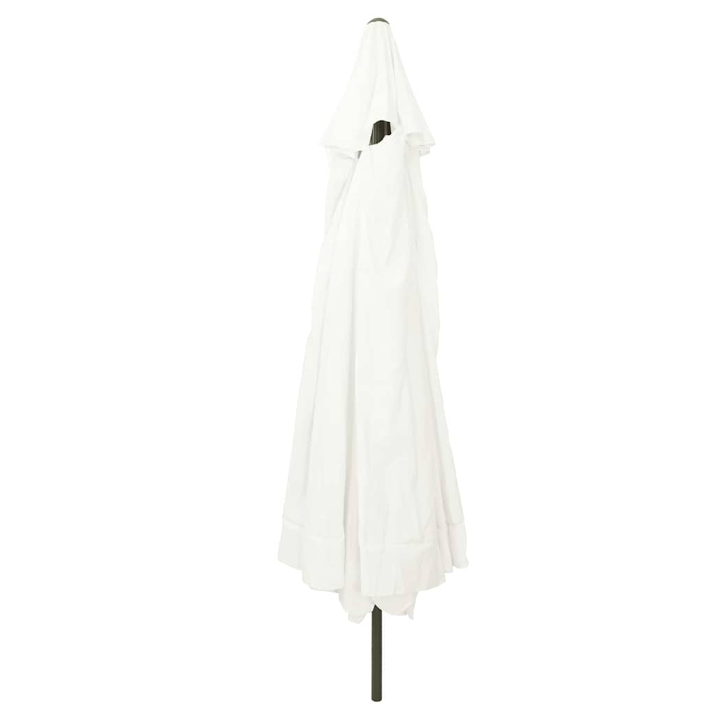 vidaXL Garden Parasol Sand 395 x 395 x 245 cm Polyester and Steel