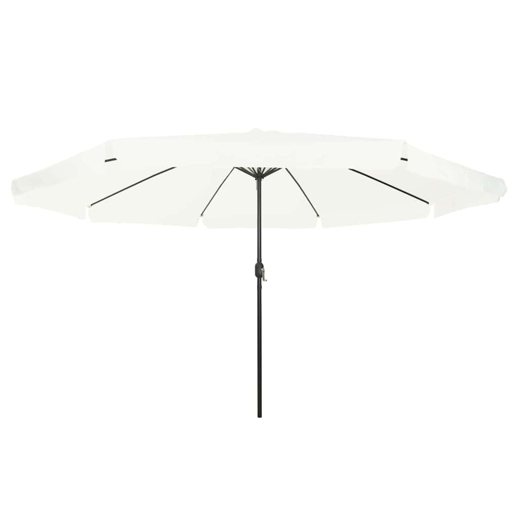 vidaXL Garden Parasol Sand 395 x 395 x 245 cm Polyester and Steel