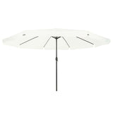 vidaXL Garden Parasol Sand 395 x 395 x 245 cm Polyester and Steel
