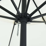 vidaXL Garden Parasol Sand 395 x 395 x 245 cm Polyester and Steel