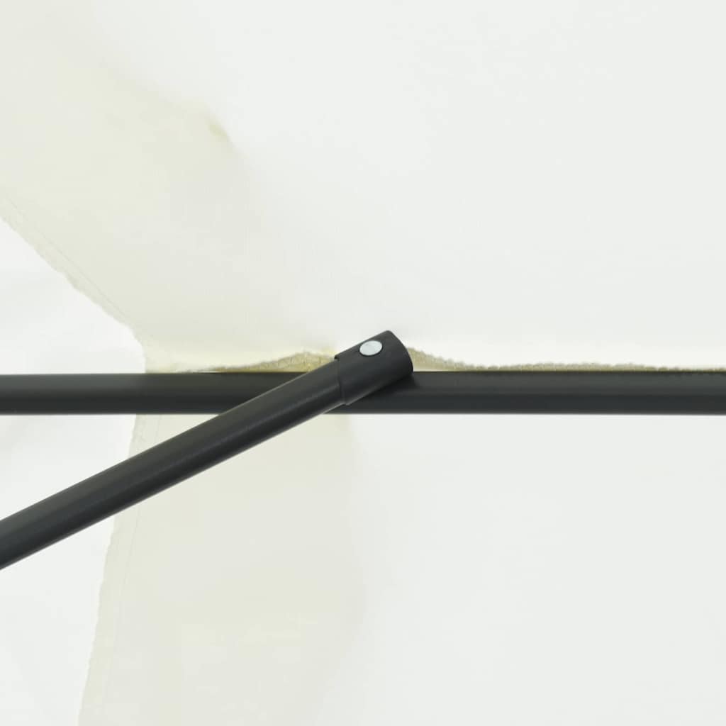 vidaXL Garden Parasol Sand 395 x 395 x 245 cm Polyester and Steel
