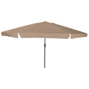 vidaXL Garden Parasol Sand 395 x 395 x 245 cm Polyester and Steel