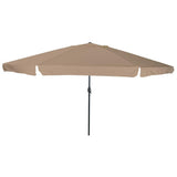 vidaXL Garden Parasol Sand 395 x 395 x 245 cm Polyester and Steel