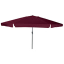 vidaXL Garden Parasol Sand 395 x 395 x 245 cm Polyester and Steel