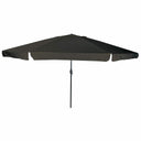 vidaXL Garden Parasol Sand 395 x 395 x 245 cm Polyester and Steel