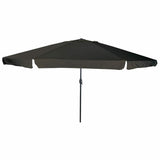 vidaXL Garden Parasol Sand 395 x 395 x 245 cm Polyester and Steel