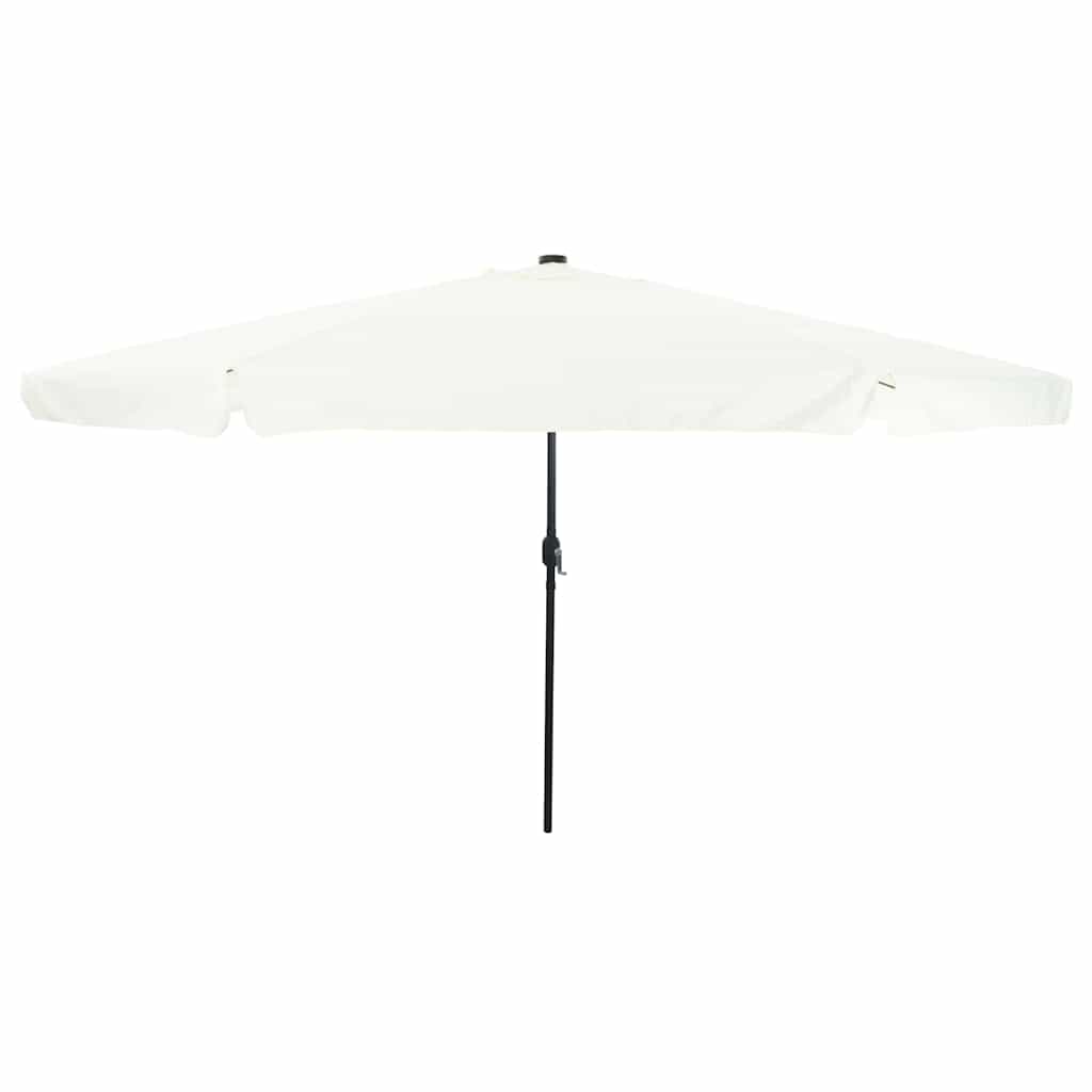 vidaXL Tuinparasol Zand en Antraciet 395 x 395 x 245 cm Polyester